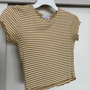 Full Tilt Yellow Crop Top